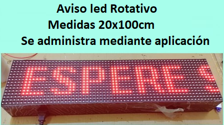 equipos profesionales - Aviso led Rotativo - Publicidad Programable 0