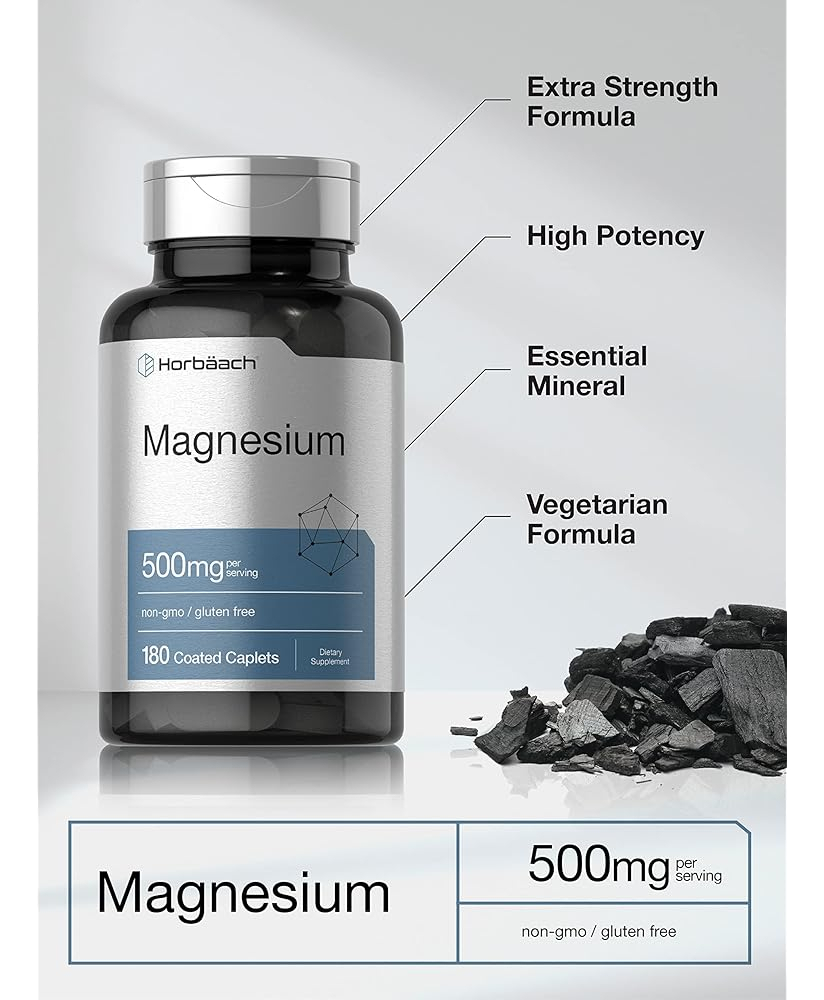 Salud y Equipamiento Médico - Magnesio 500mg | 180 Comprimidos | Suplemento Vegetariano 2