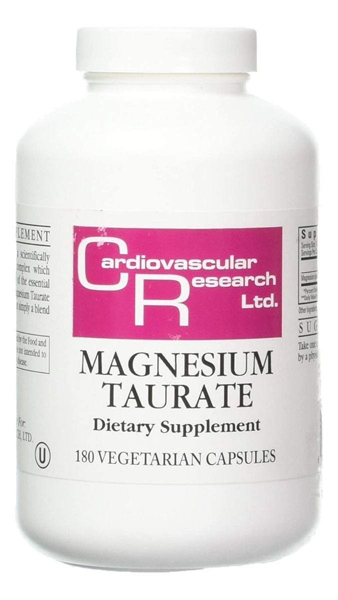 Salud y Equipamiento Médico - Taurato De Magnesio  180cap Car - - Unidad A $2081 0