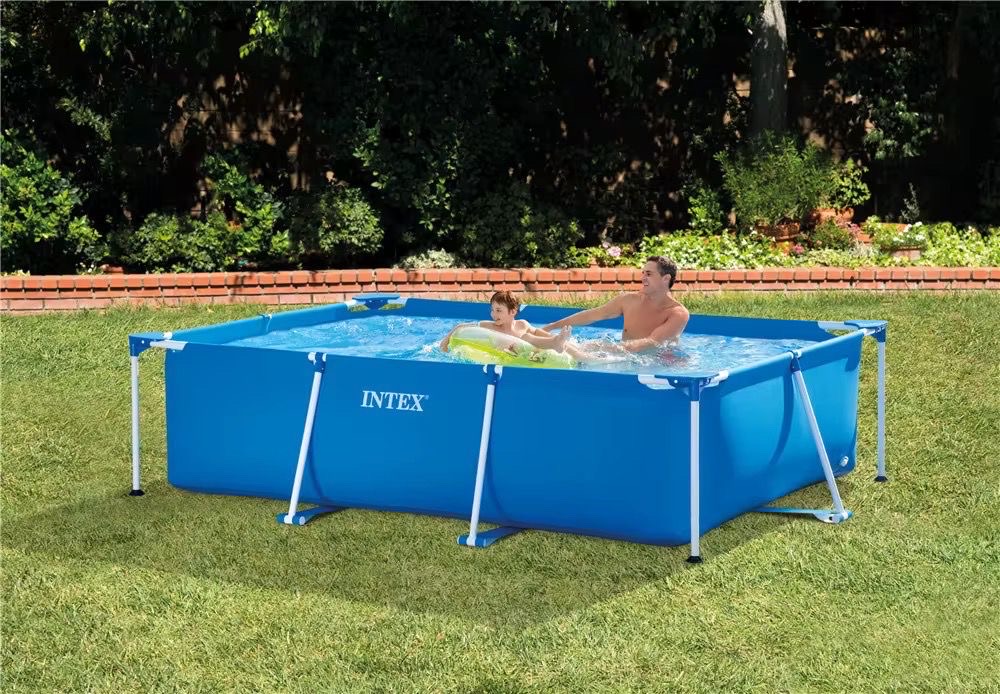 hobby y coleccion - Piscina grande familiar rectangular marca intex para compartir en familia. 2.6m