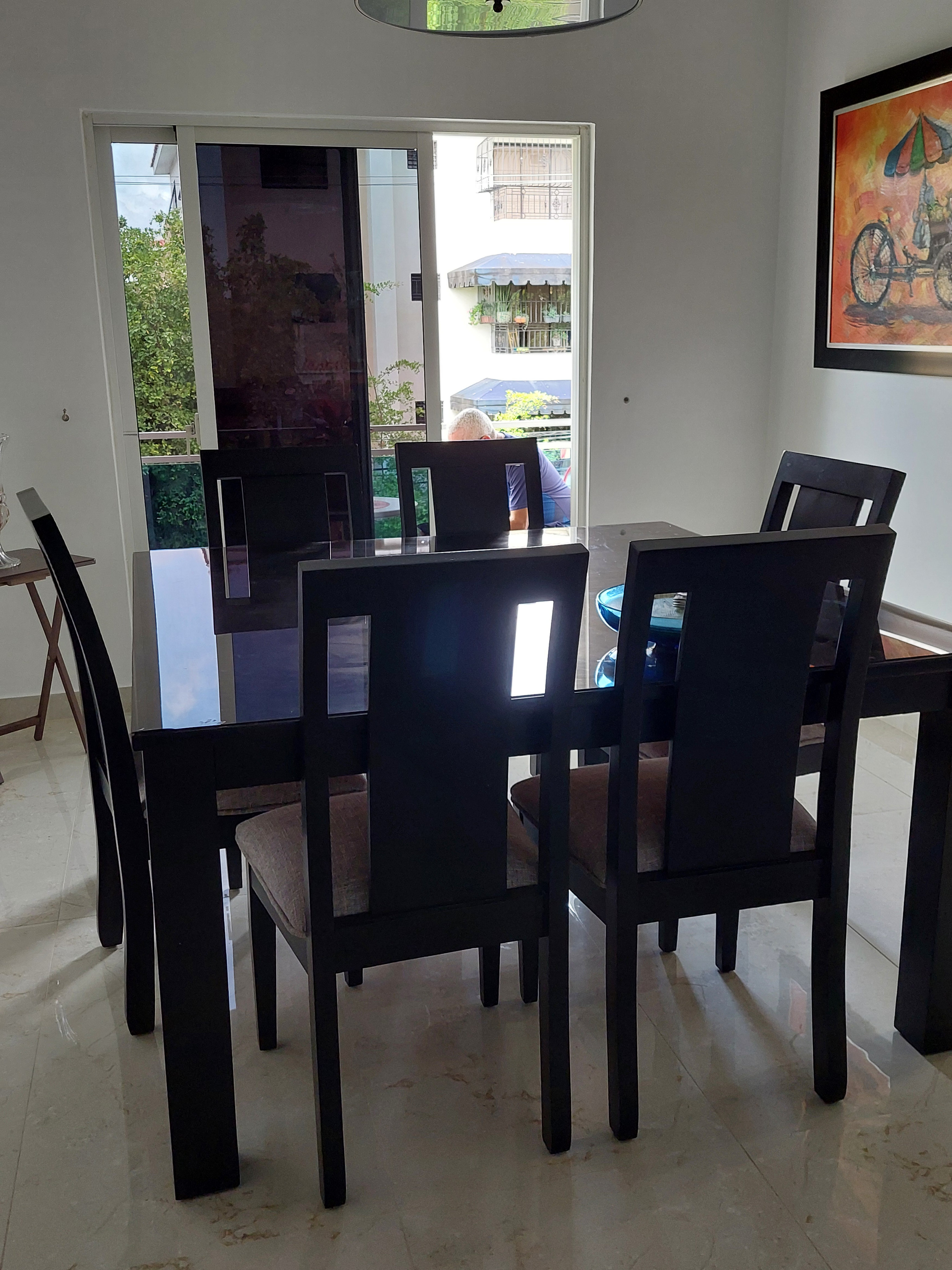 muebles y colchones - Juego de comedor en Caoba 100% 2