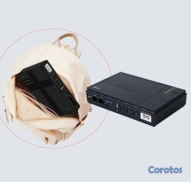 accesorios para electronica - Mini UPS DC con salida de voltaje 5v, 9v y 12 voltio, puerto de carga USB 3