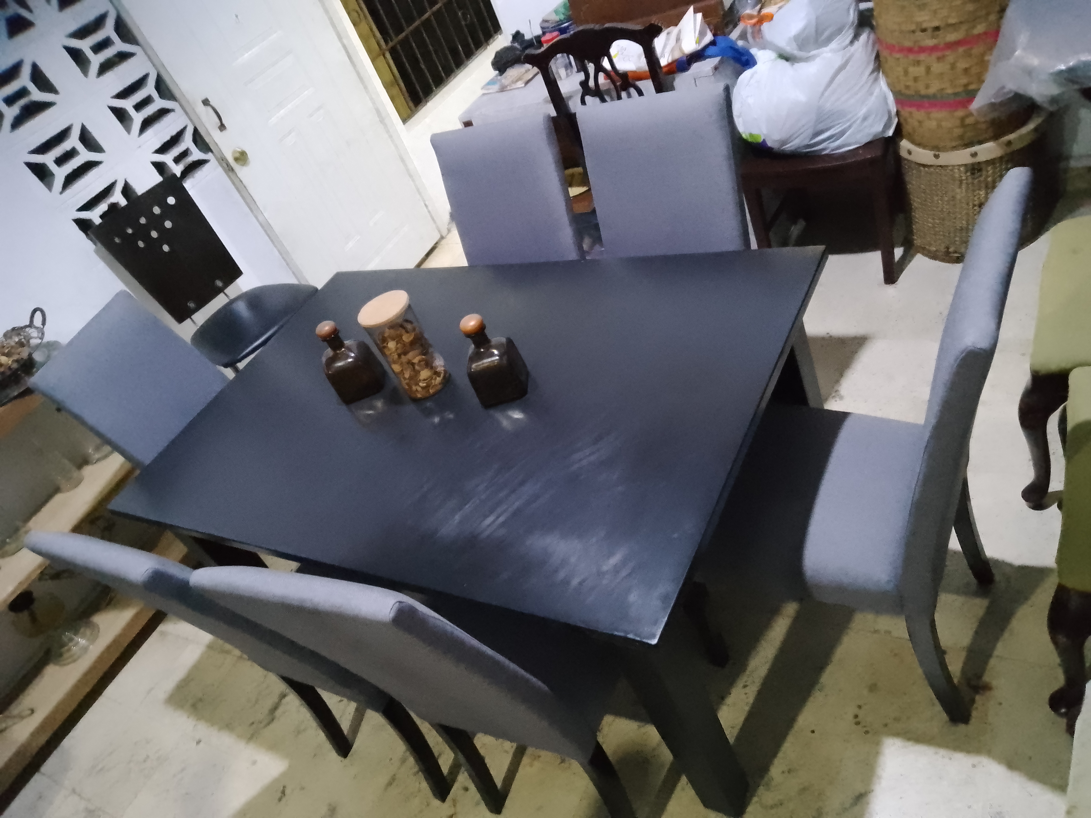 muebles y colchones - comedor usado 6 sillas importados ni roto ni flojo bien de pintura  1