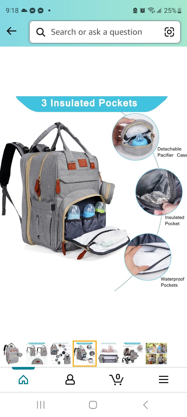 accesorios - MOCHILA PAÑALERA AMERICANA  0