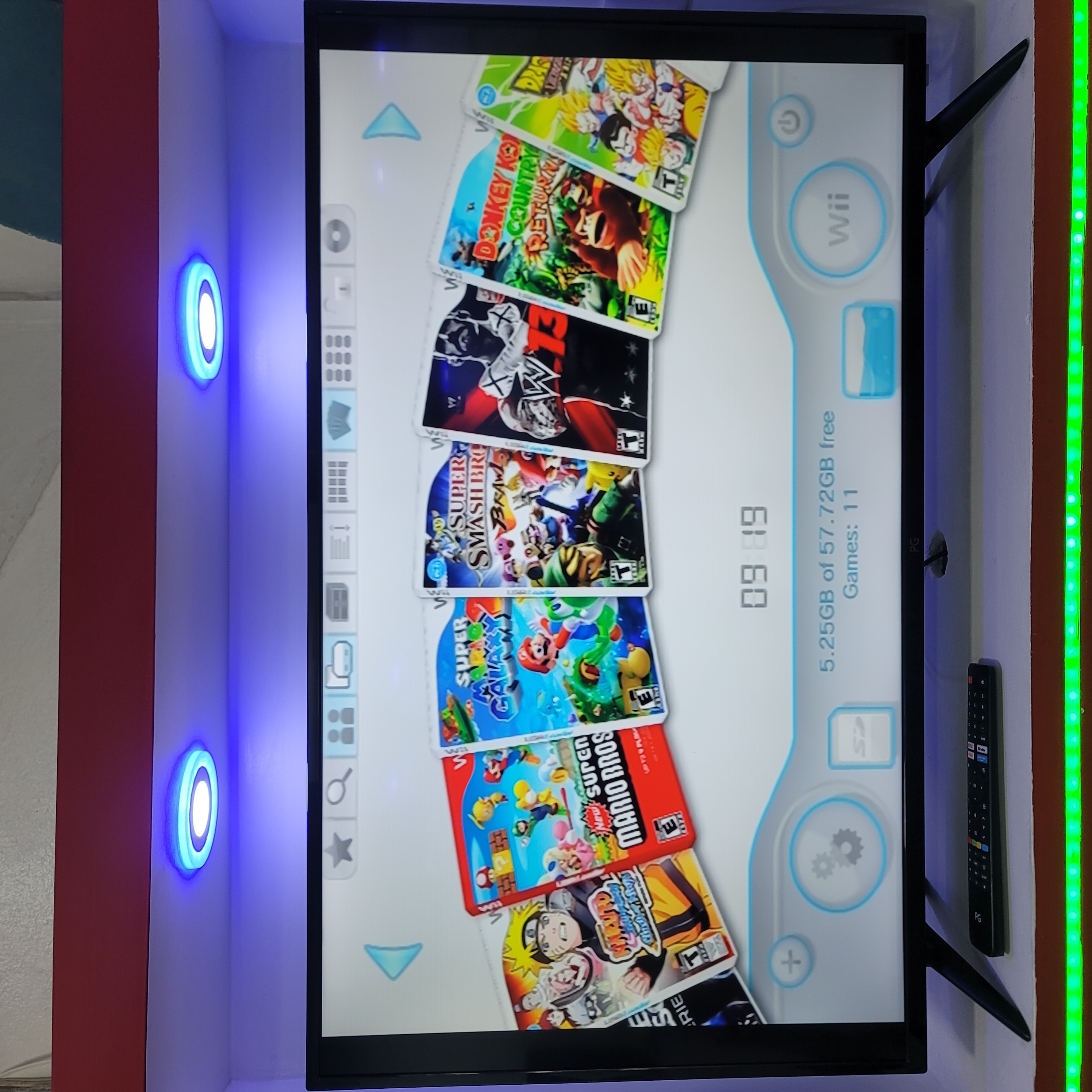 consolas y videojuegos - Nintendo Wii + 64gb 0