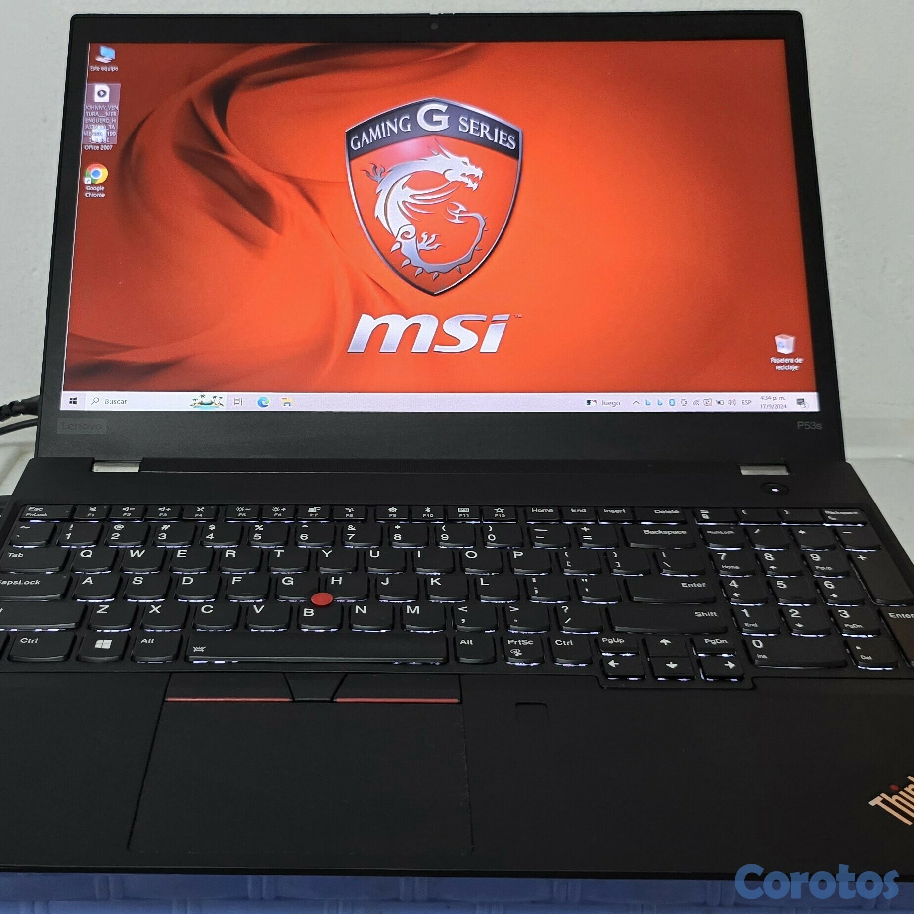 computadoras y laptops - lenovo p53s 17 Pulg Core i5 8va Ram 16gb ddr4 Doble Video Grafico Nvidea 10gb 1