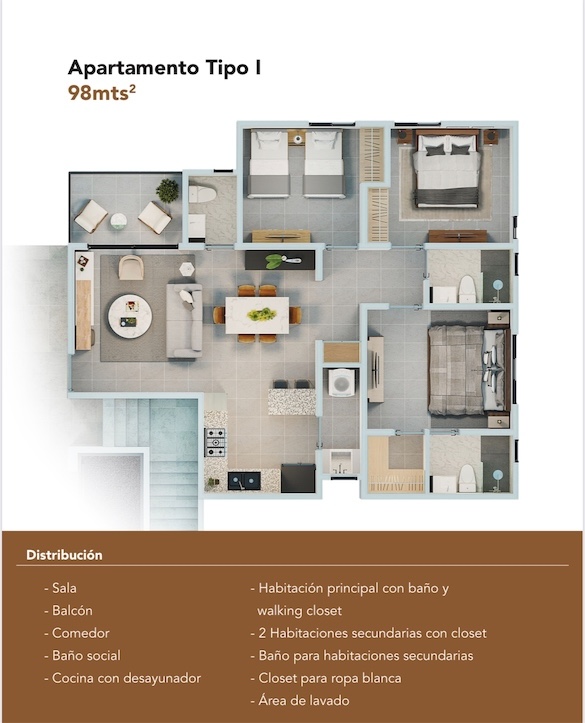 apartamentos - Apartamento en plano de venta en Los llanos de Gurabo 6