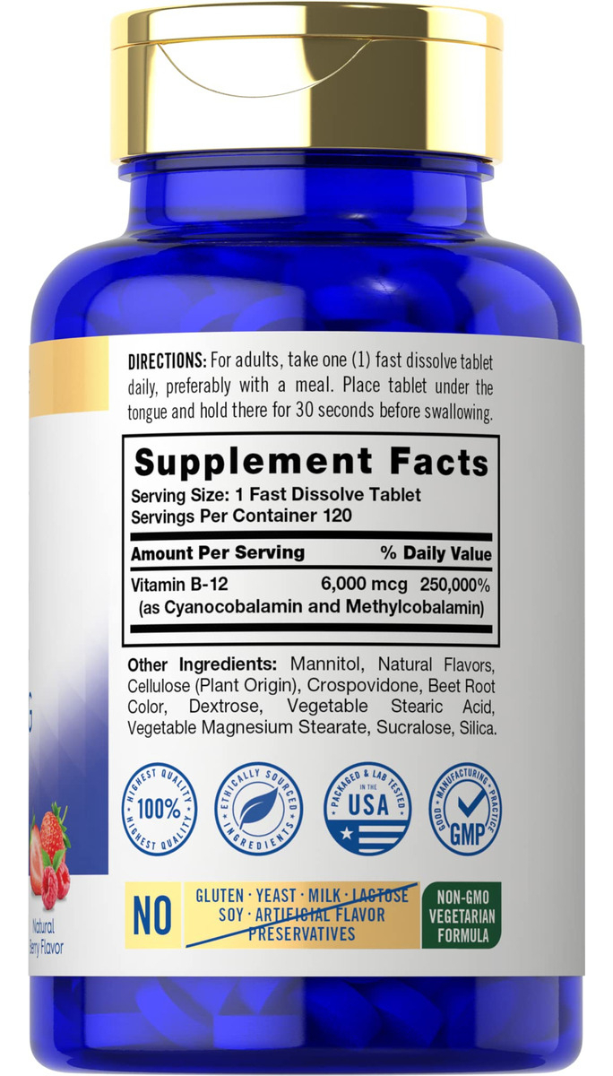 Salud y Equipamiento Médico - Carlyle Vitamina B-12 6000mcg 2