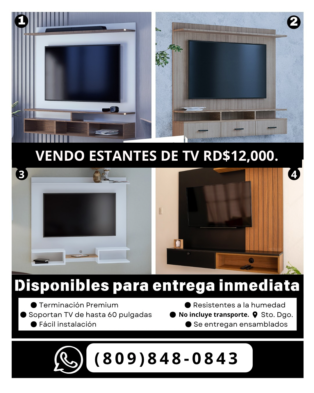 muebles y colchones - Vendo Estantes de TV de altísima calidad 5