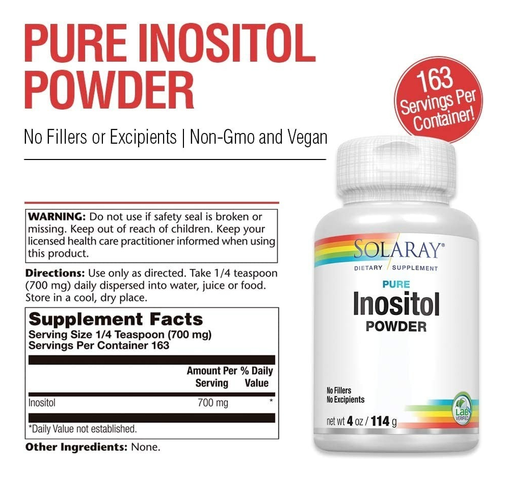 Salud y Equipamiento Médico - Inositol Polvo 700 Mg Solaray - G A $19 - G A $1955 1