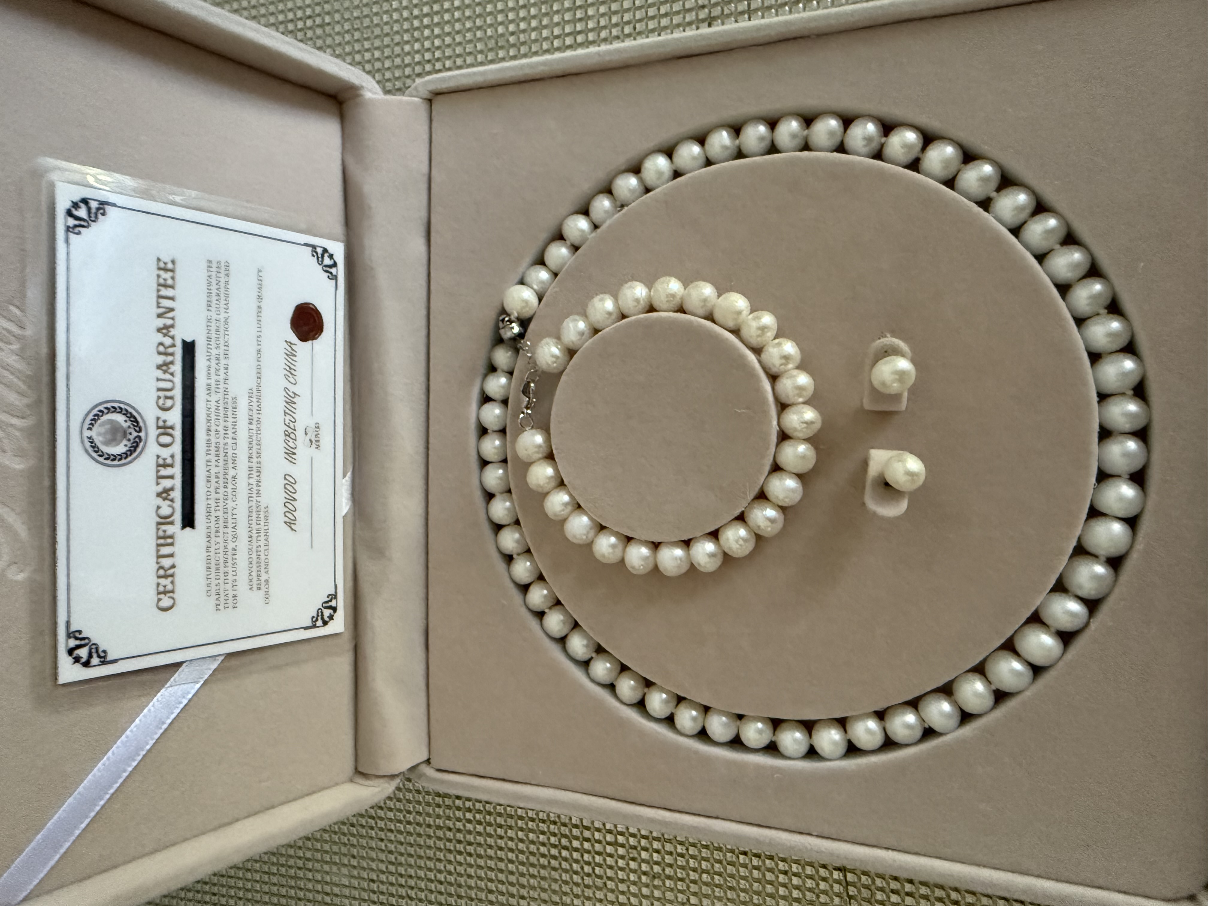 joyas, relojes y accesorios - Juego de perlas collar pulsera aretes 4