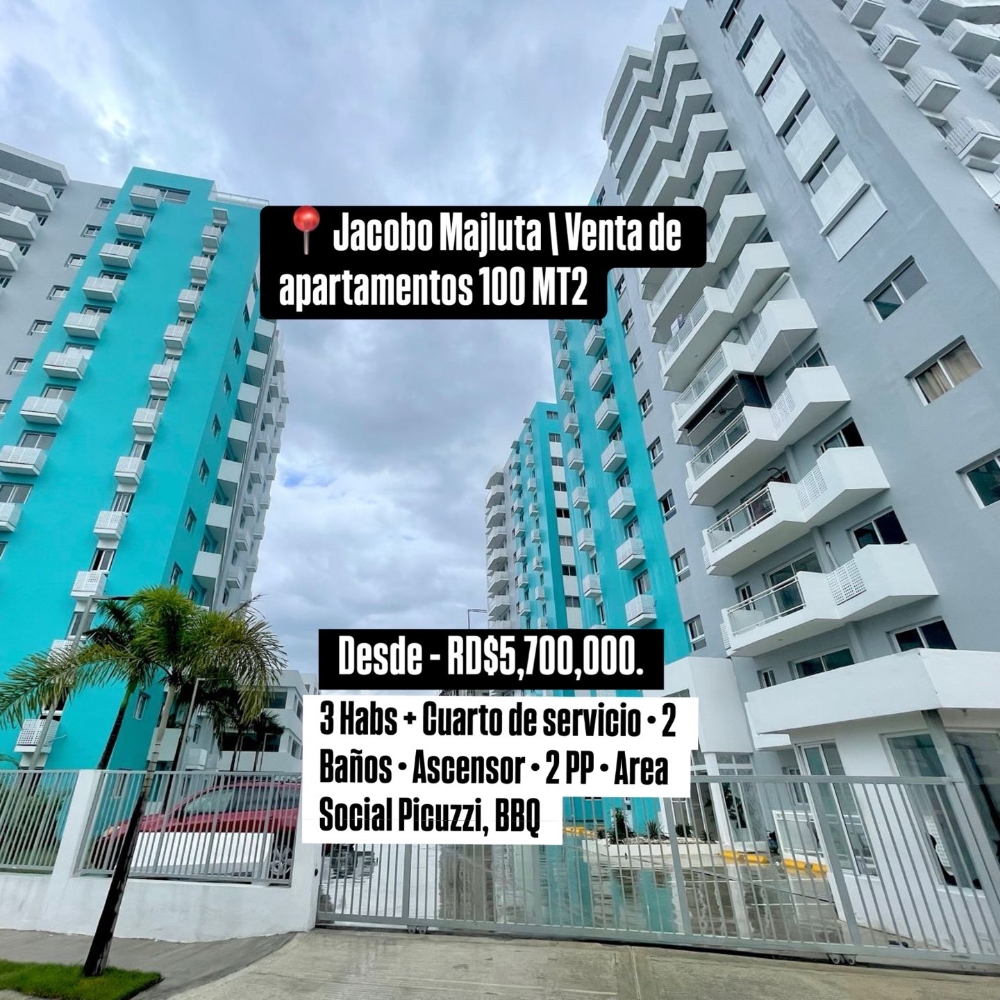 apartamentos - venta de apartamentos en la Jacobo Majluta, Santo Domingo Norte 100 MT2 0