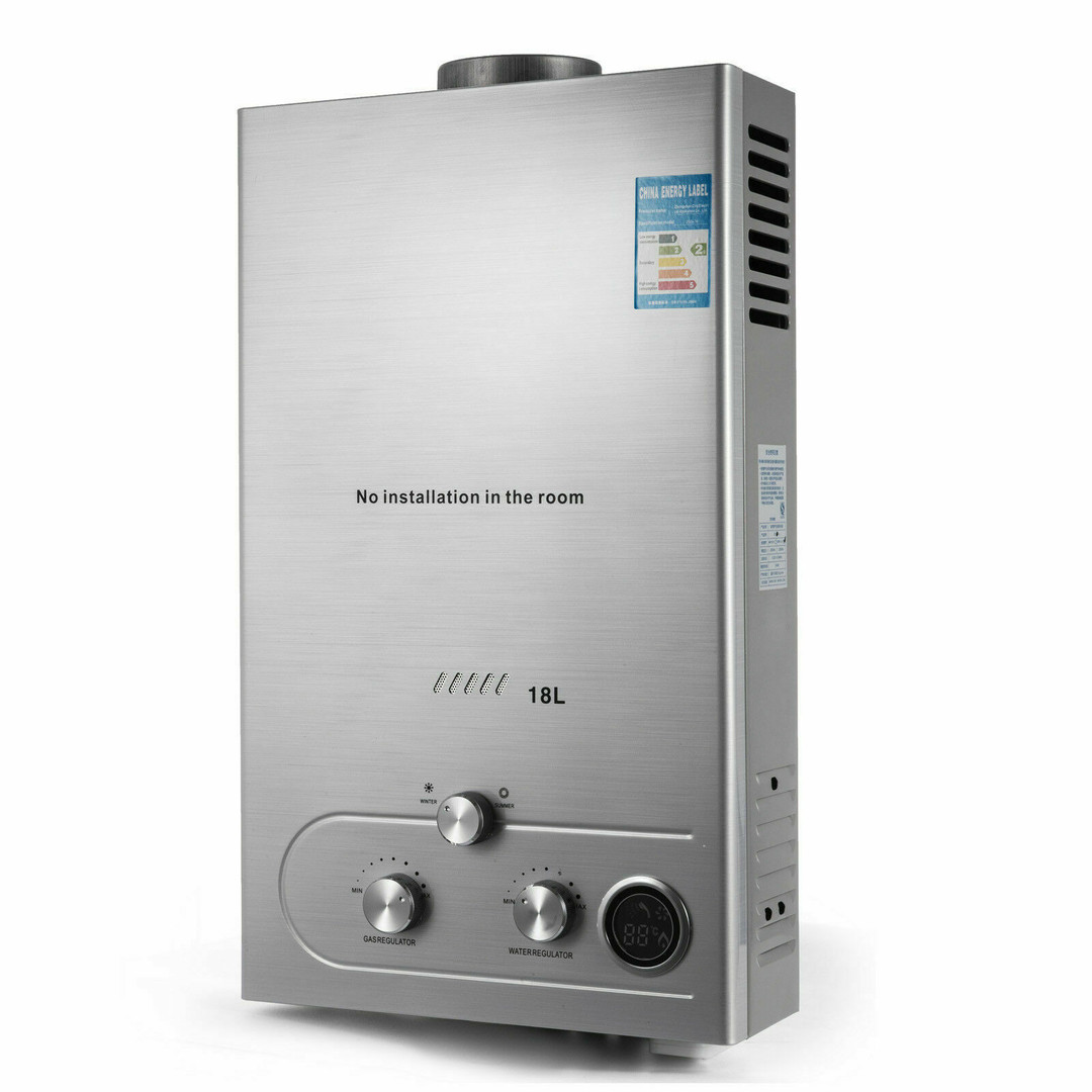 herramientas, jardines y exterior - Calentador de agua a gas de 18 litros por minuto 
Gas water heater  2