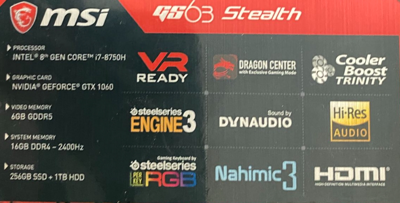 computadoras y laptops - Laptop Gaming alta gama i7 de 8th Generación 3