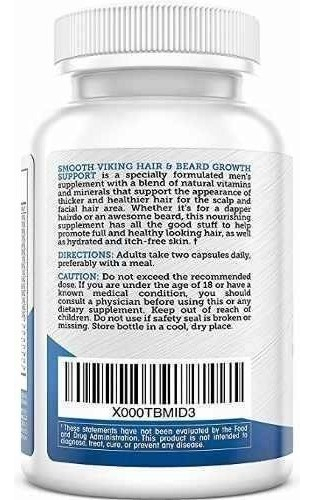 Salud y Equipamiento Médico - Smooth Viking Pastillas Para Hacer Crecer La Barba - 60 Caps 1
