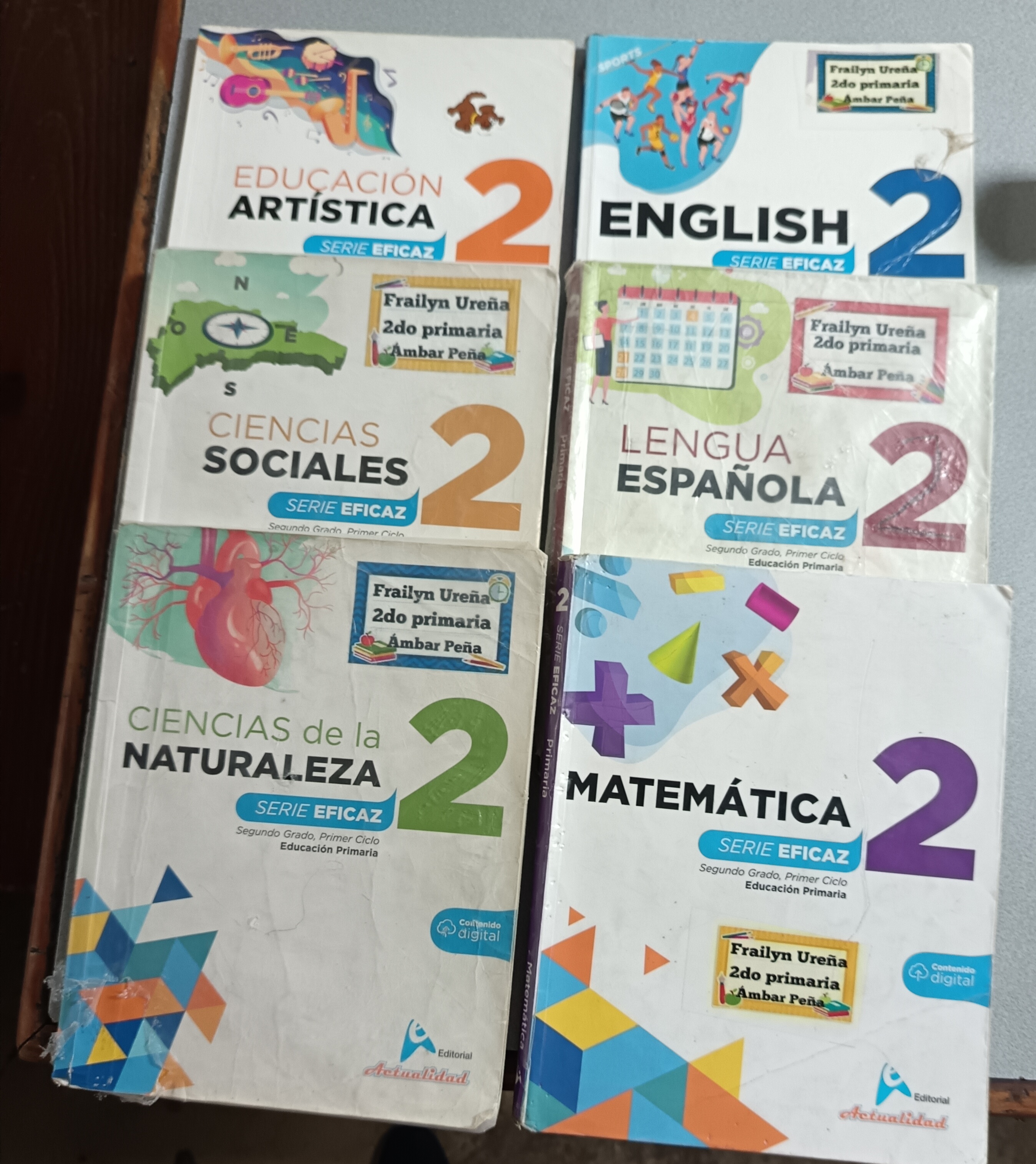 libros y revistas - Libros  2do de Primaria Serie Eficaz 500 cada uno. 0