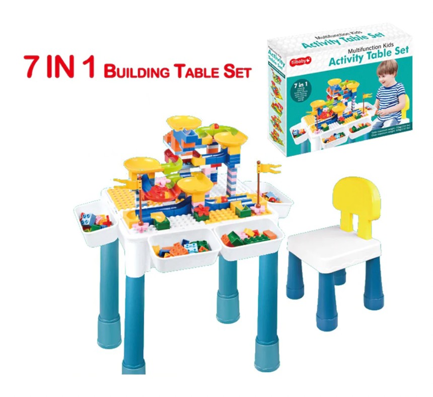 muebles - Mesa de Actividades 7 en 1 multifuncional actividades lego regalo ideal niños 2