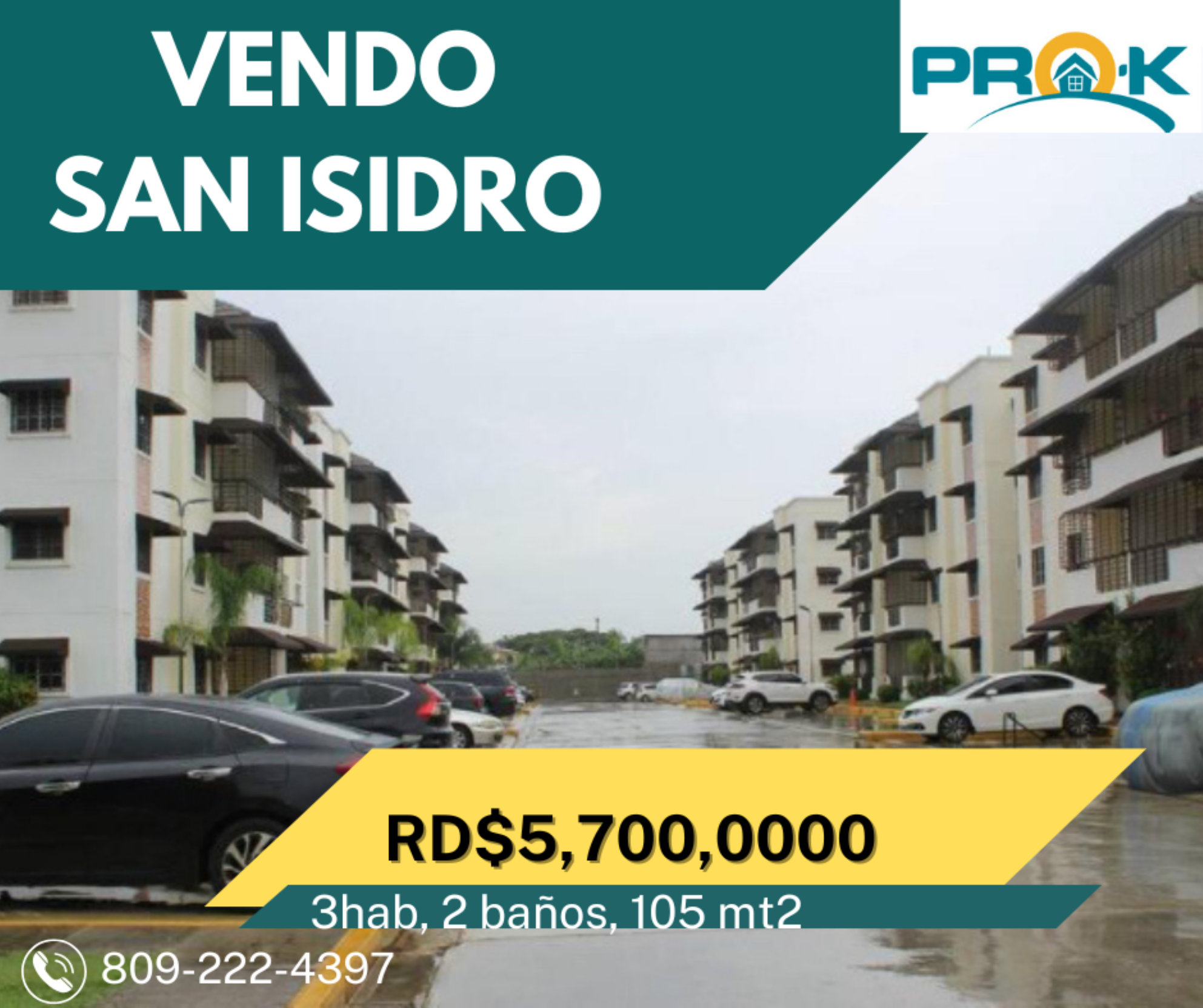 apartamentos - VENDO APTO EN SAN ISIDRO