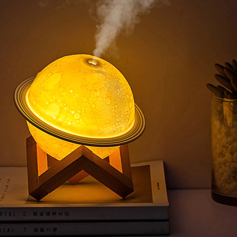 decoración y accesorios - Humidificador de planeta, difusor de aroma para el hogar, luz nocturna  1