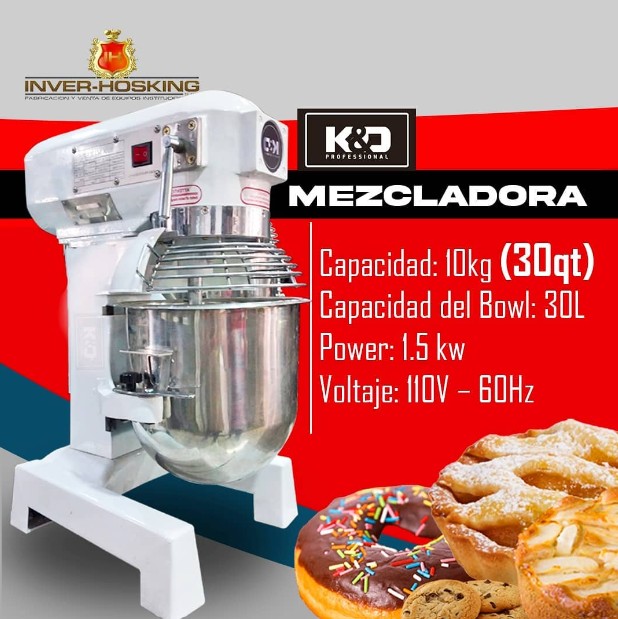 equipos profesionales - Batidoras Industriales, Marca K&D 2