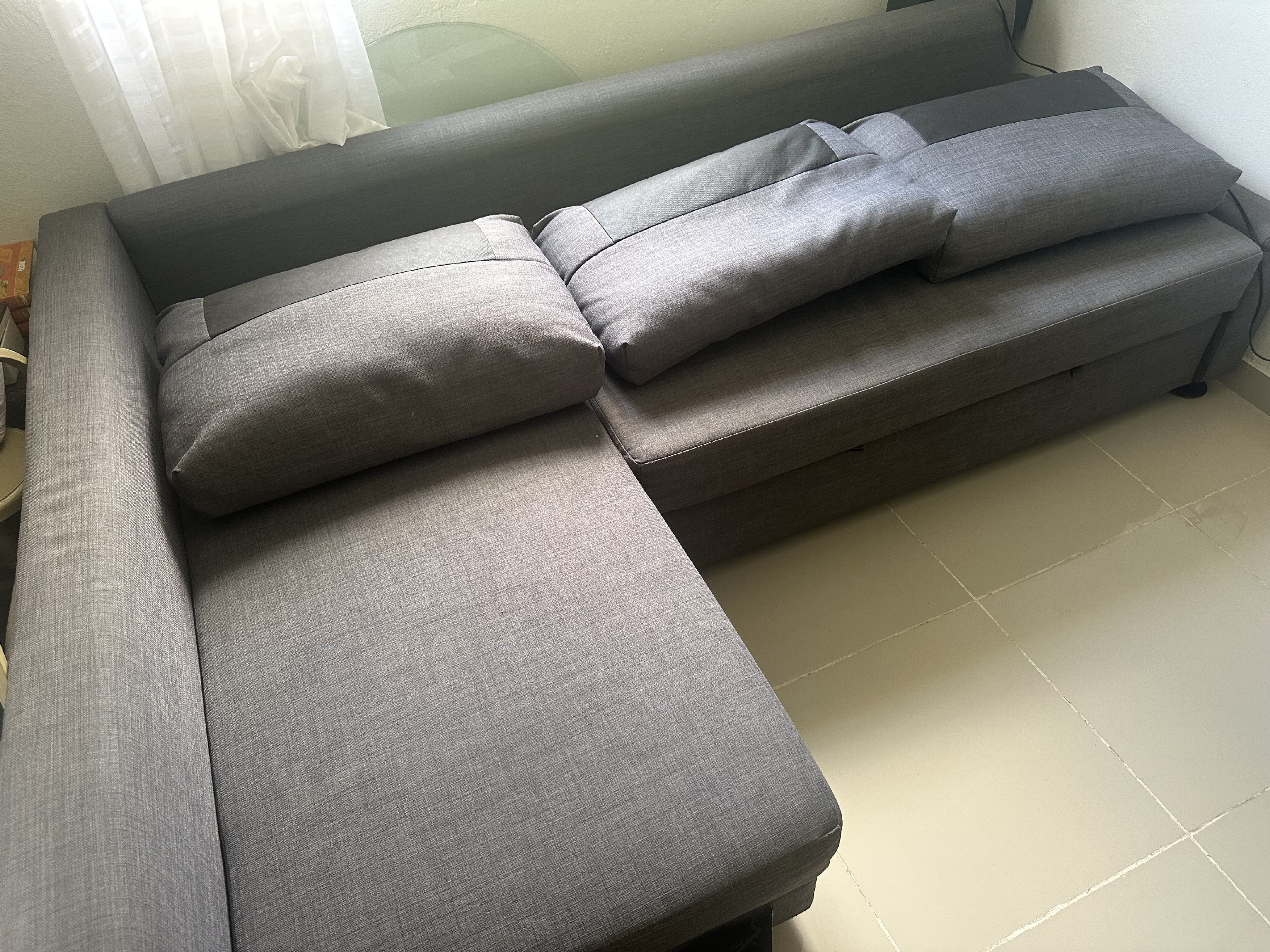 muebles y colchones - Sofá cama con baúl de almacenamiento.  2