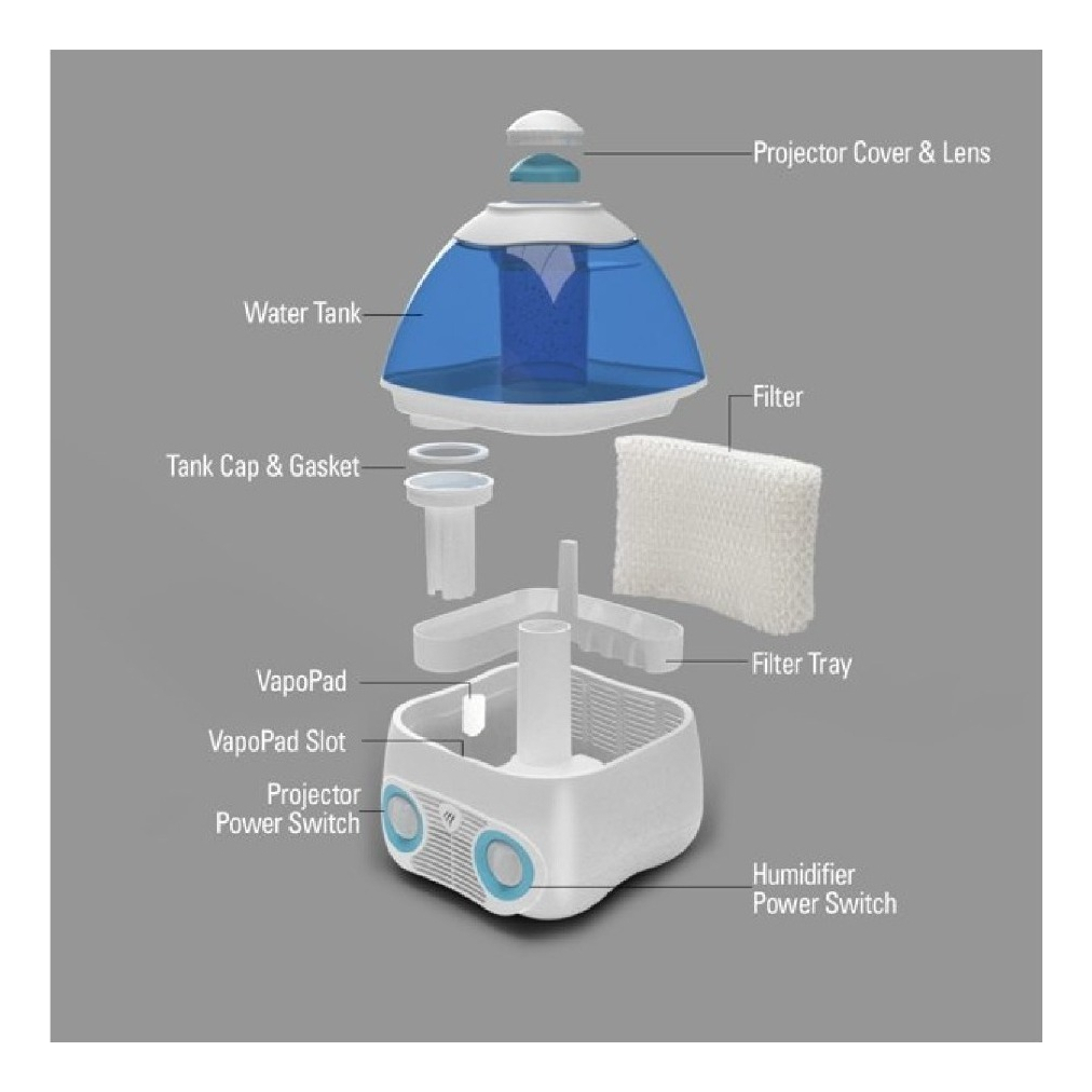 Salud y Equipamiento Médico - Humidificador De Vick V3700 Noche Estrellada Envio Gratis 2