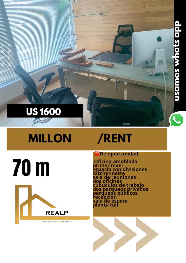 oficinas y locales comerciales - Oficina corporativa prienr nivel amoblada 