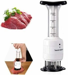 cocina - Inyector de salsas para carne profesional aguja ablandadora, sabor, bbq sazon 2