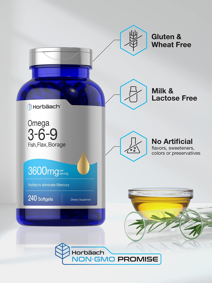 Salud y Equipamiento Médico - Triple Omega 3-6-9 240cap Horbaach 3