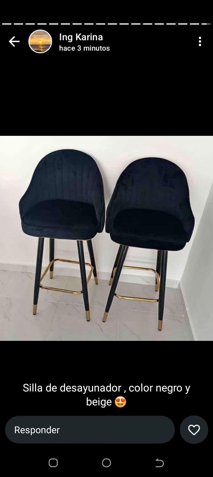 muebles y colchones - Taburete o silla de desayunador 