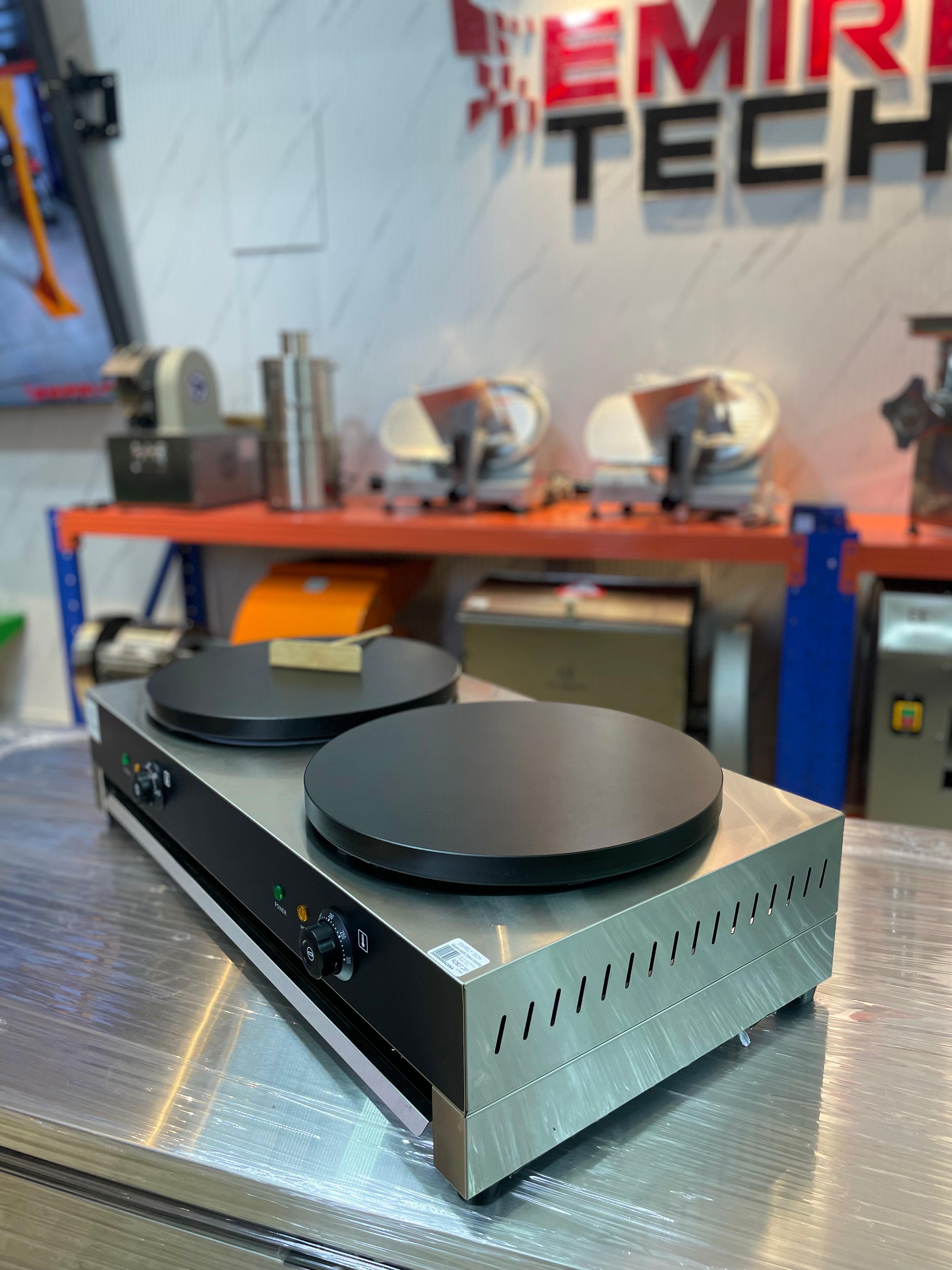 equipos profesionales - Crepera de doble parrilla para hacer crepe creps 5