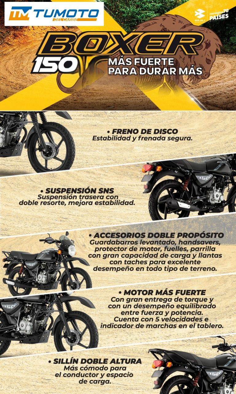 motores y pasolas - BAJAJ BOXER 150cc 7