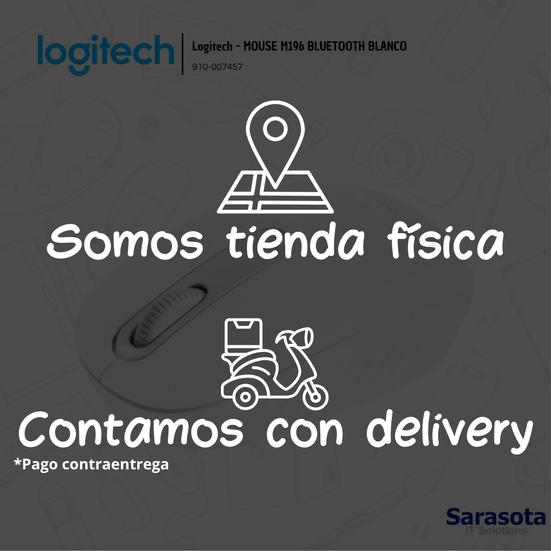 accesorios para electronica - Logitech - MOUSE M196 BLUETOOTH BLANCO 1