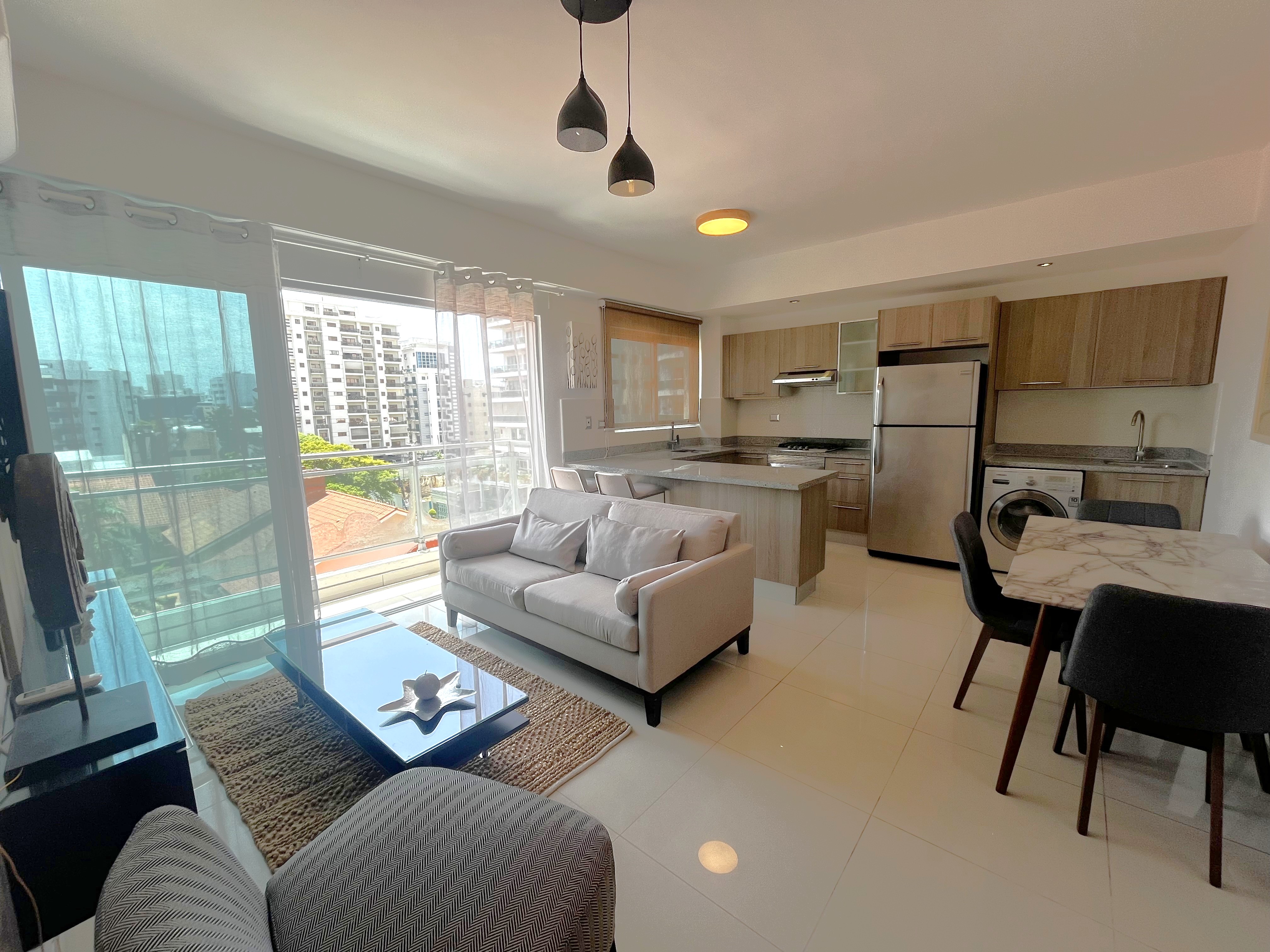 apartamentos - Apartamento Alquiler Piantini UNA Habitación  8