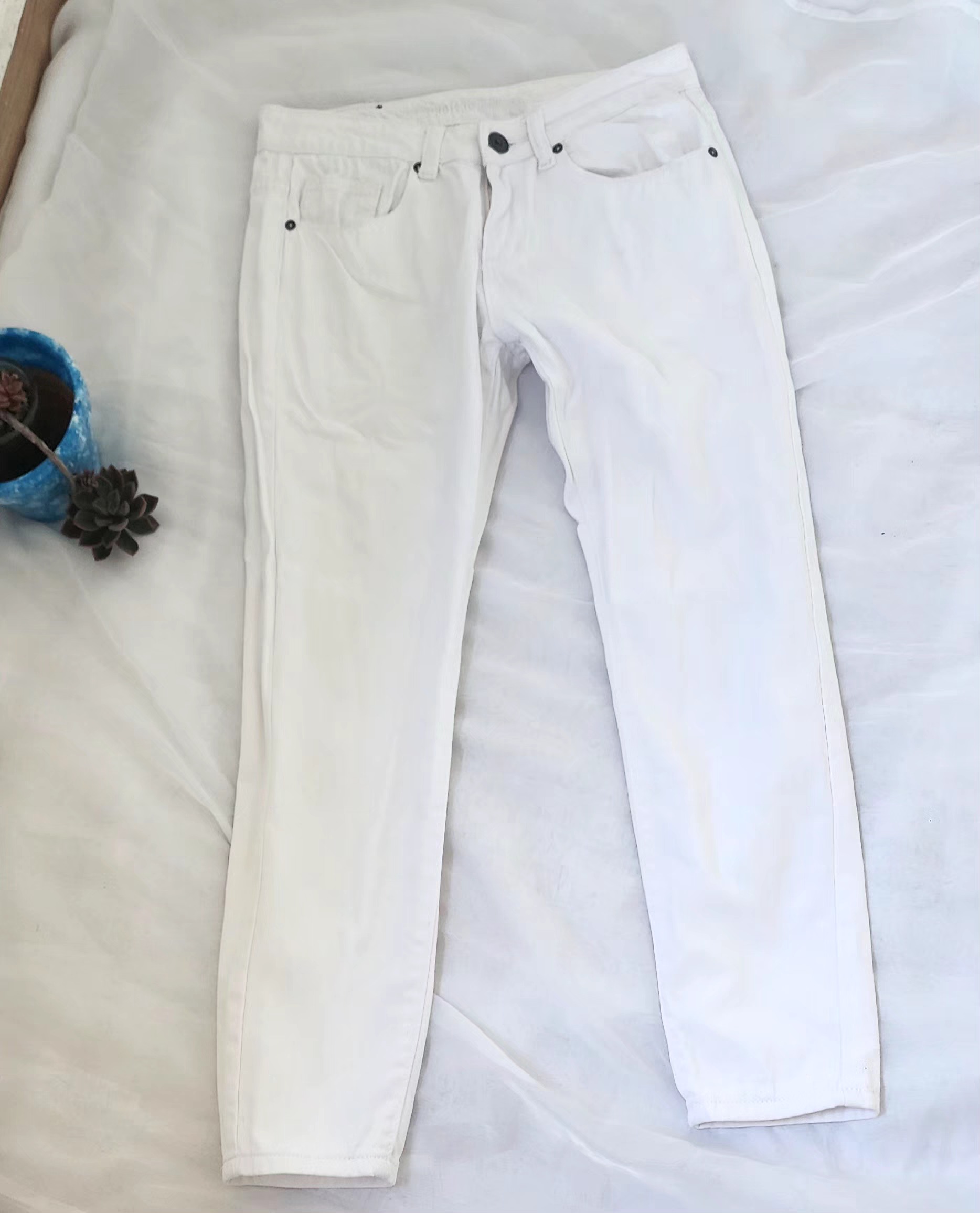 ropa para mujer - Jeans blanco  1