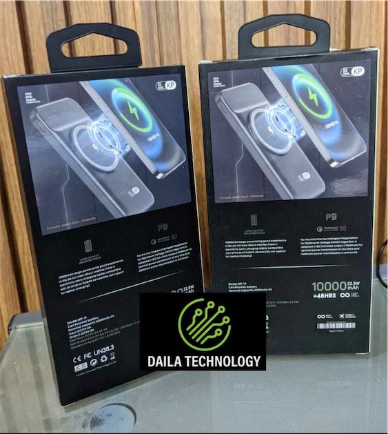otros electronicos - Batería portátil con carga inalámbrica 1000 mah
