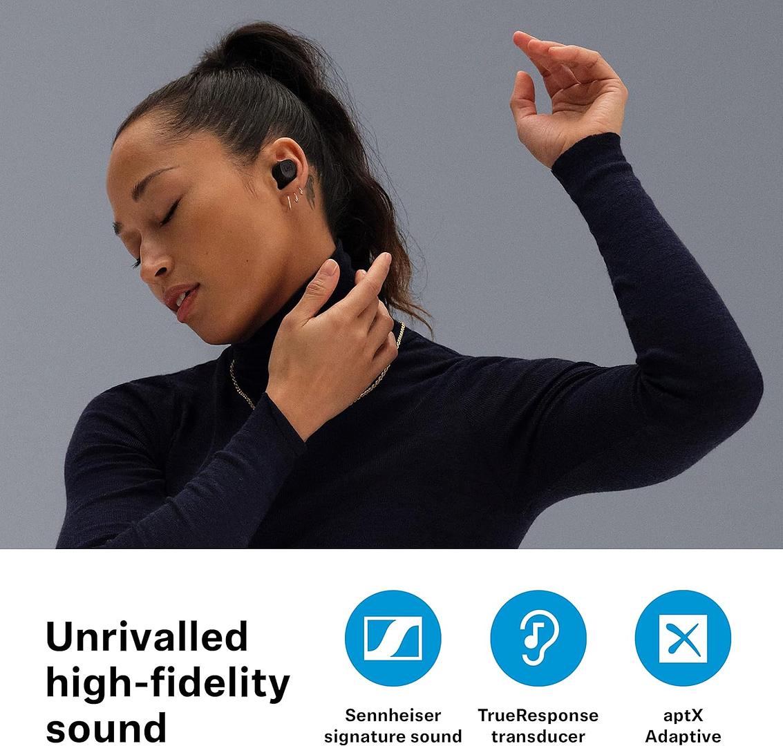 camaras y audio - Sennheiser Momentum TWS 3 Earbuds con ANC, IPX4, carga Qi, 28H 2