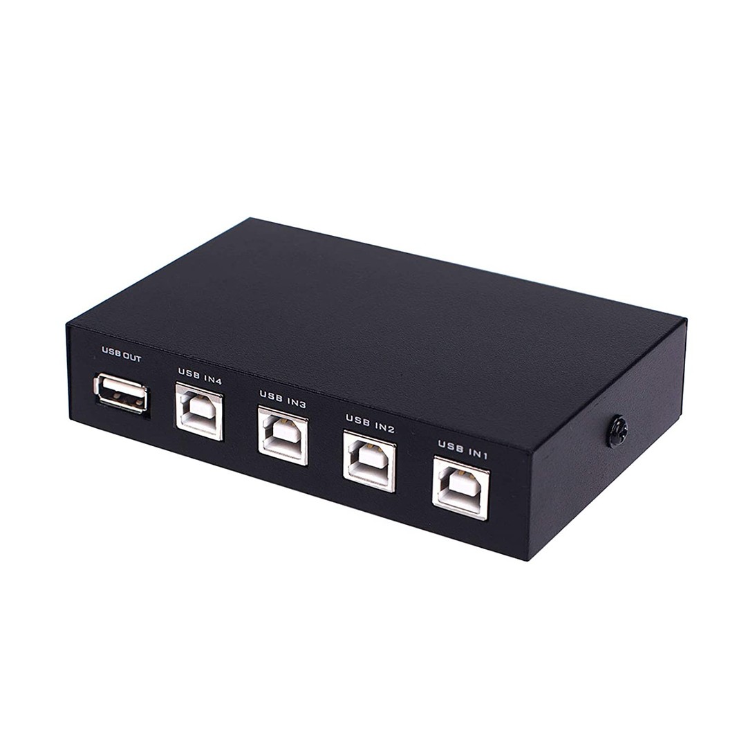 accesorios para electronica - Interruptor selector 4 puertos USB 2.0 - Switch USB 1