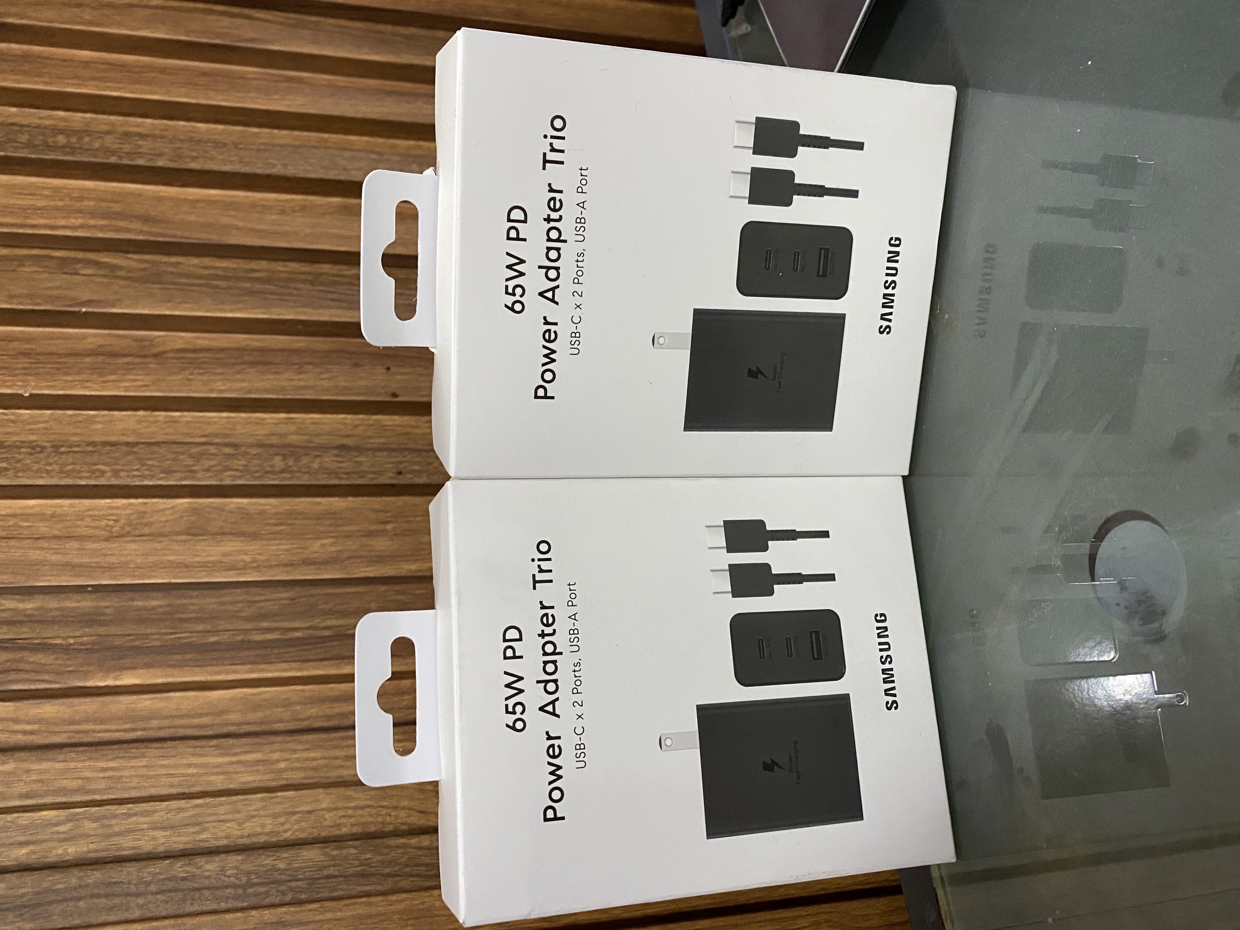 celulares y tabletas - cargador Samsung 3 salida usb tipo c 65W 