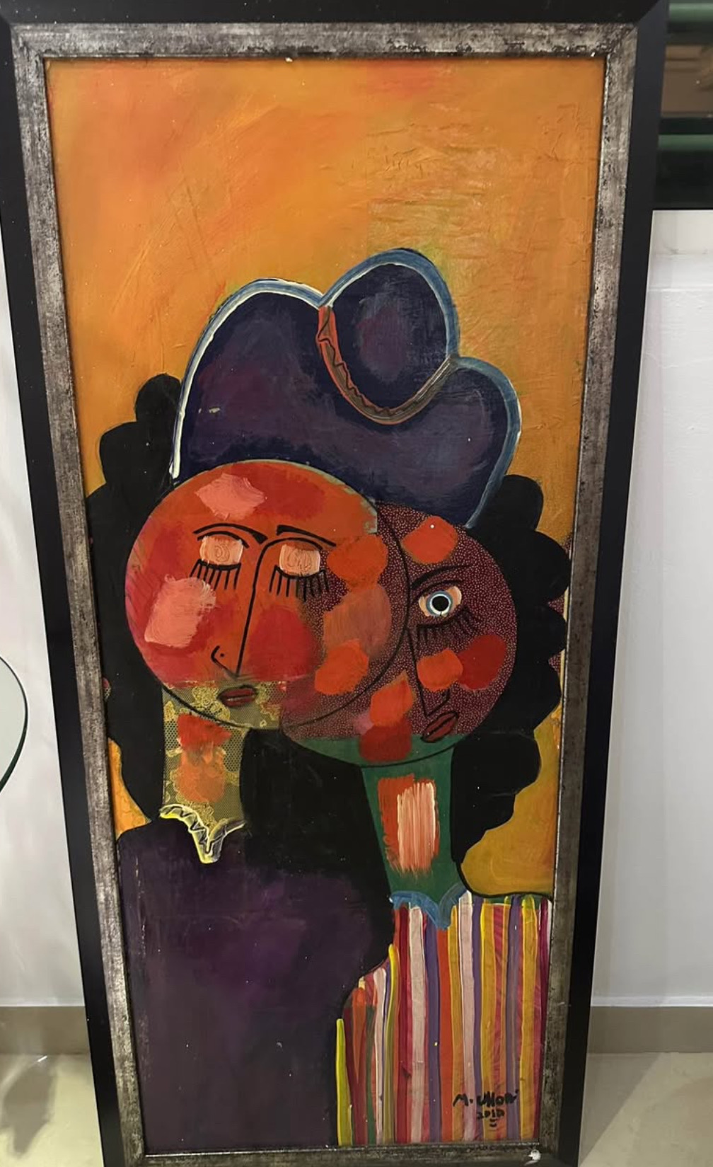 decoración y accesorios - pintura Manuel Ulloa con Marco  0