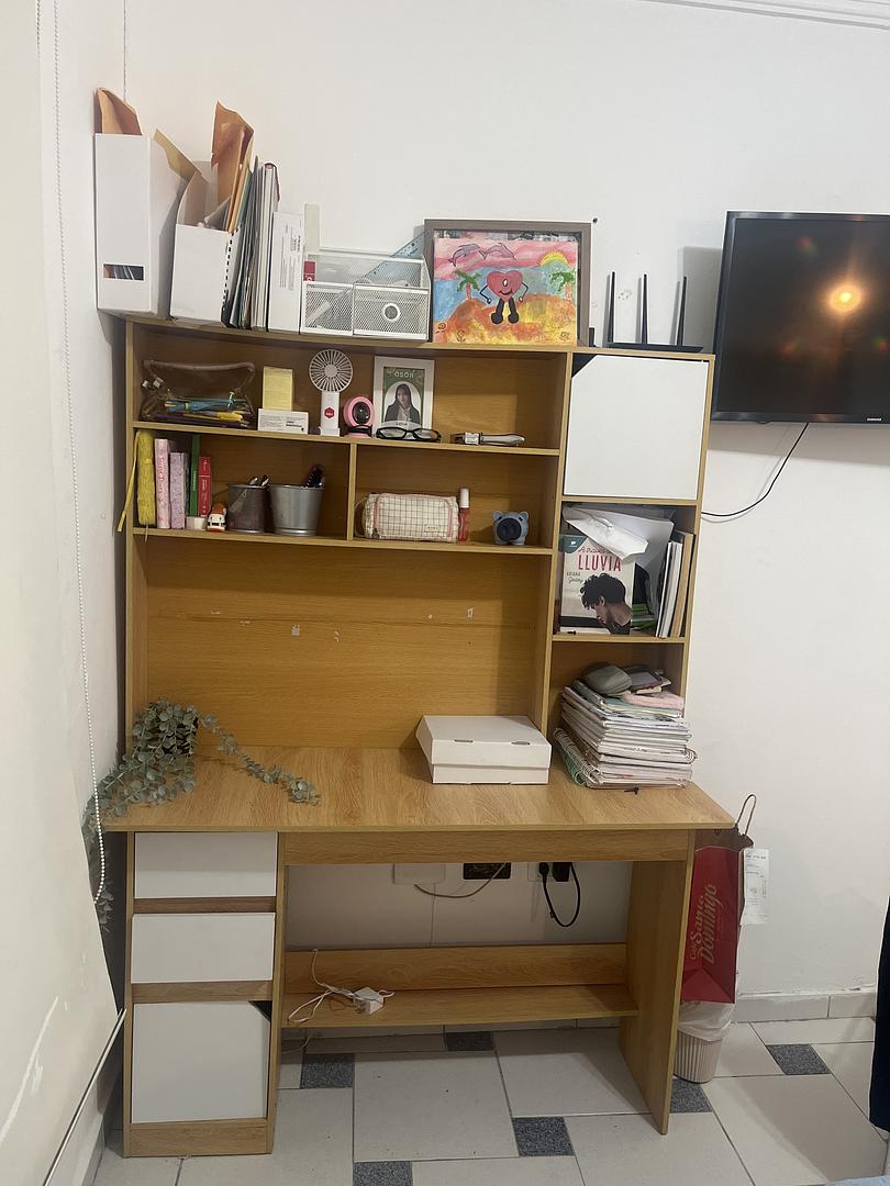 muebles y colchones -  ¡Escritorio Multifuncional con Estilo Nórdico!  📚✨
 0