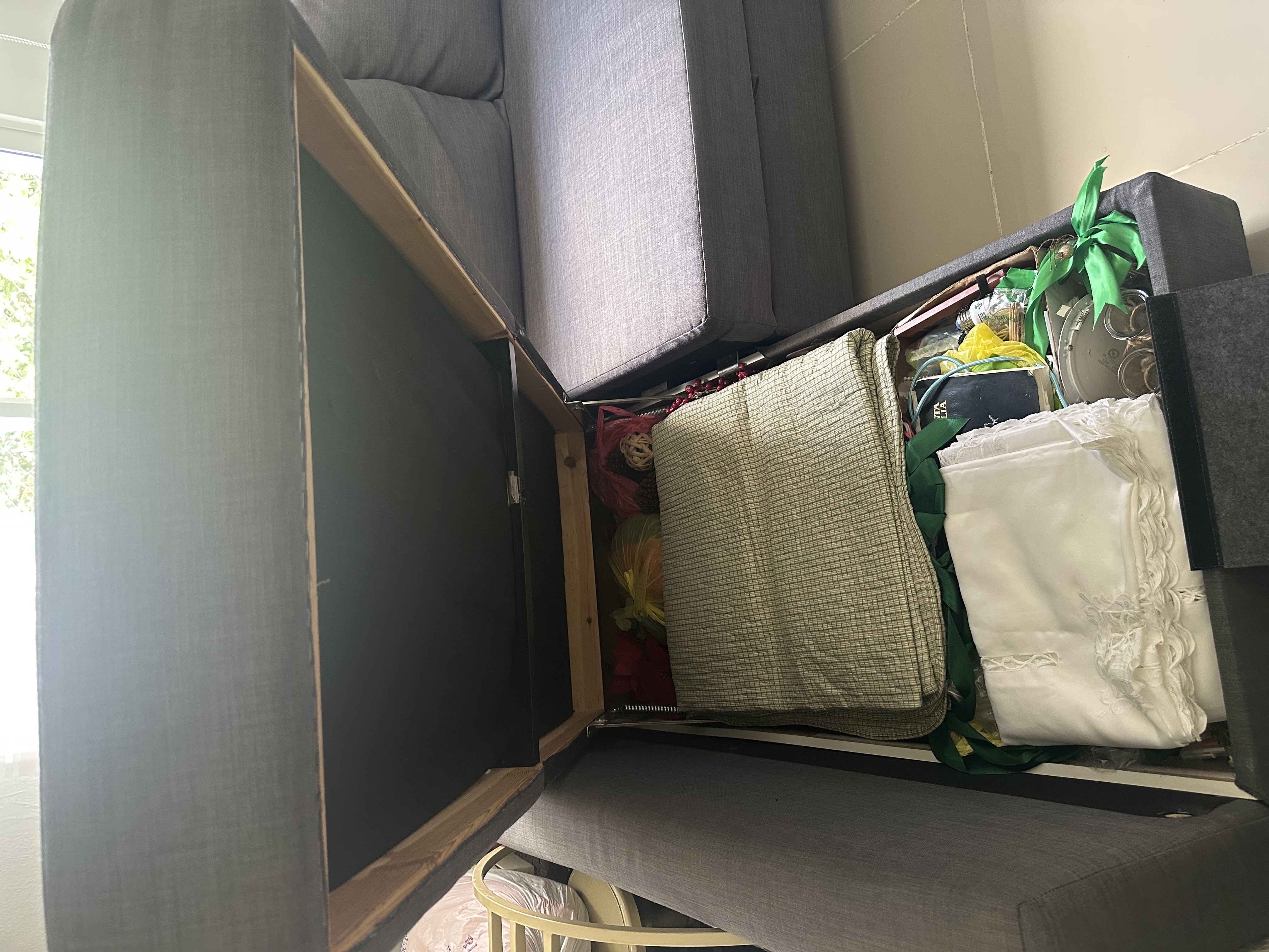 muebles y colchones - Sofá cama con baúl de almacenamiento.  3
