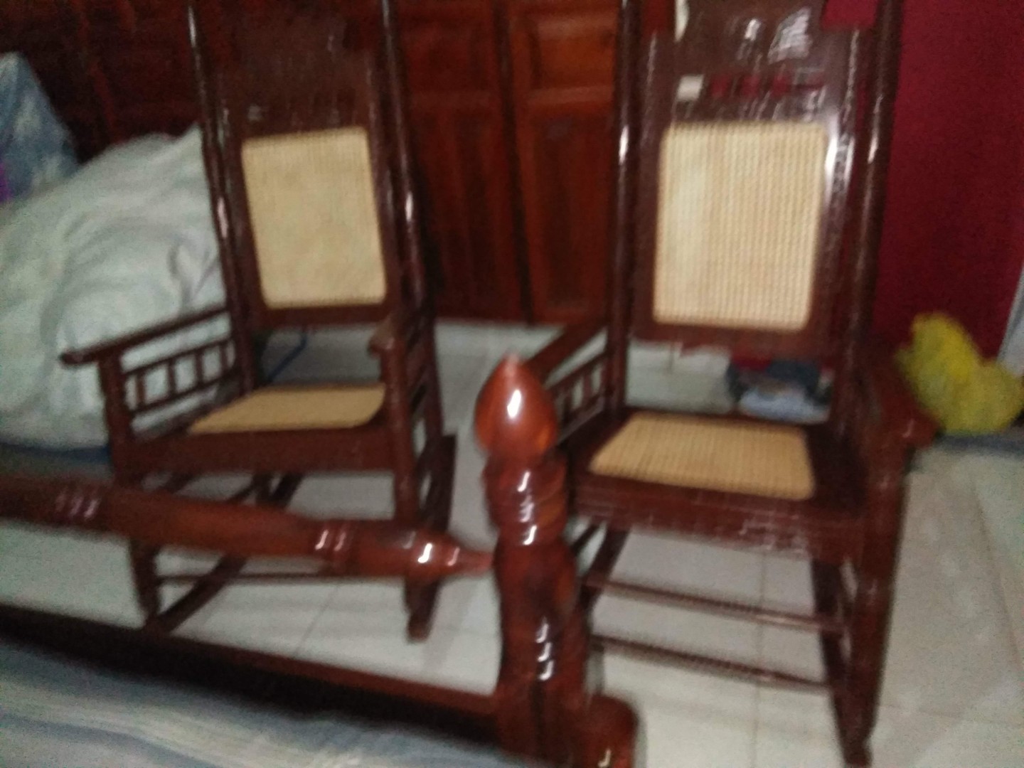 muebles y colchones - Viaje juego de dormitorio antiguo de caoba centenaria 4