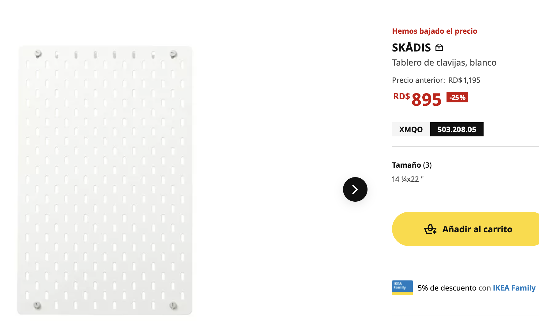 articulos de oficina - Ikea skadis pegboard  tablero y accesorios  3