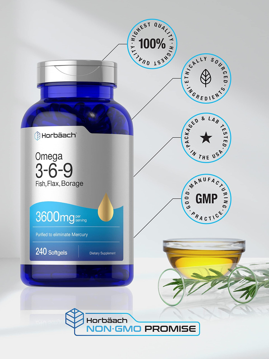 Salud y Equipamiento Médico - Triple Omega 3-6-9 240cap Horbaach 4