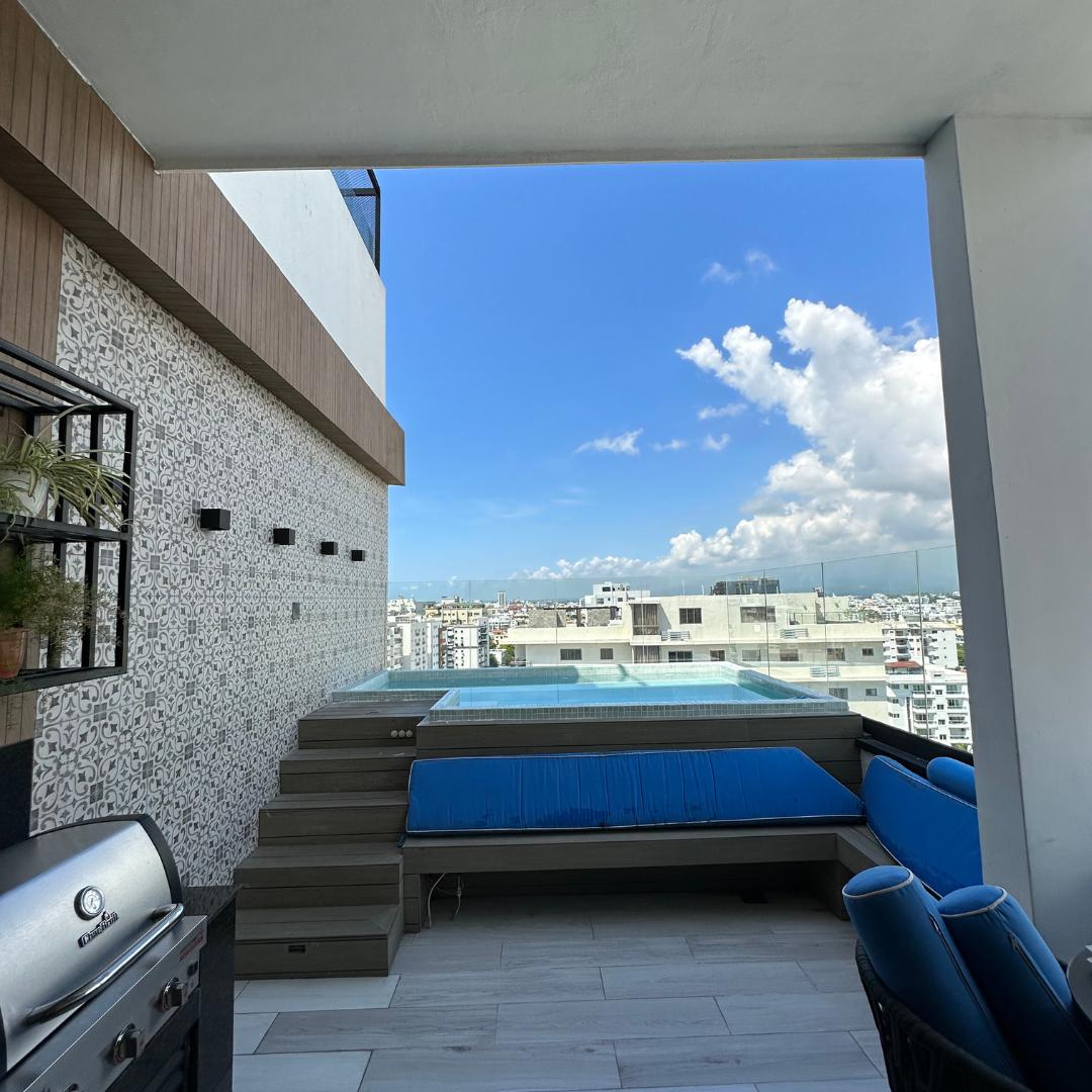 apartamentos - Apartamento en alquiler amueblado en Evaristo Morale con terraza 8