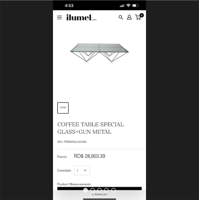 decoración y accesorios - Vendo elegante mesa de sala en cristal y acero inoxidable, comprada en Ilumel.