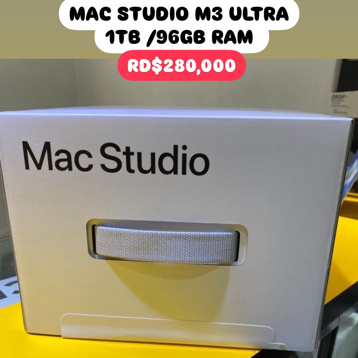 computadoras y laptops - MAC STUDIO M3 ULTRA 1TB /96GB RAM SELLADA ‼️ 0