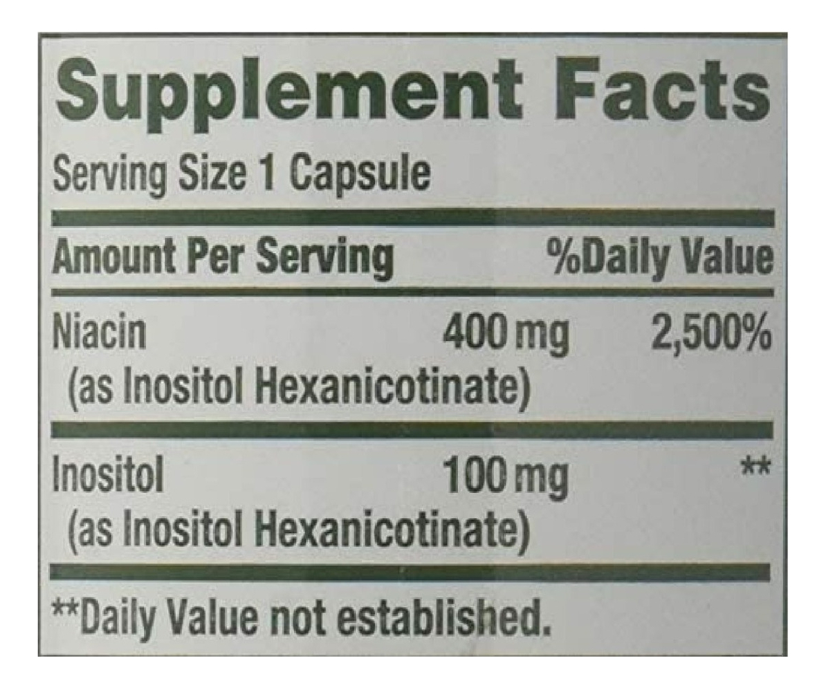 Salud y Equipamiento Médico - Niacin 500 Mg Natures Bounty Flush 2