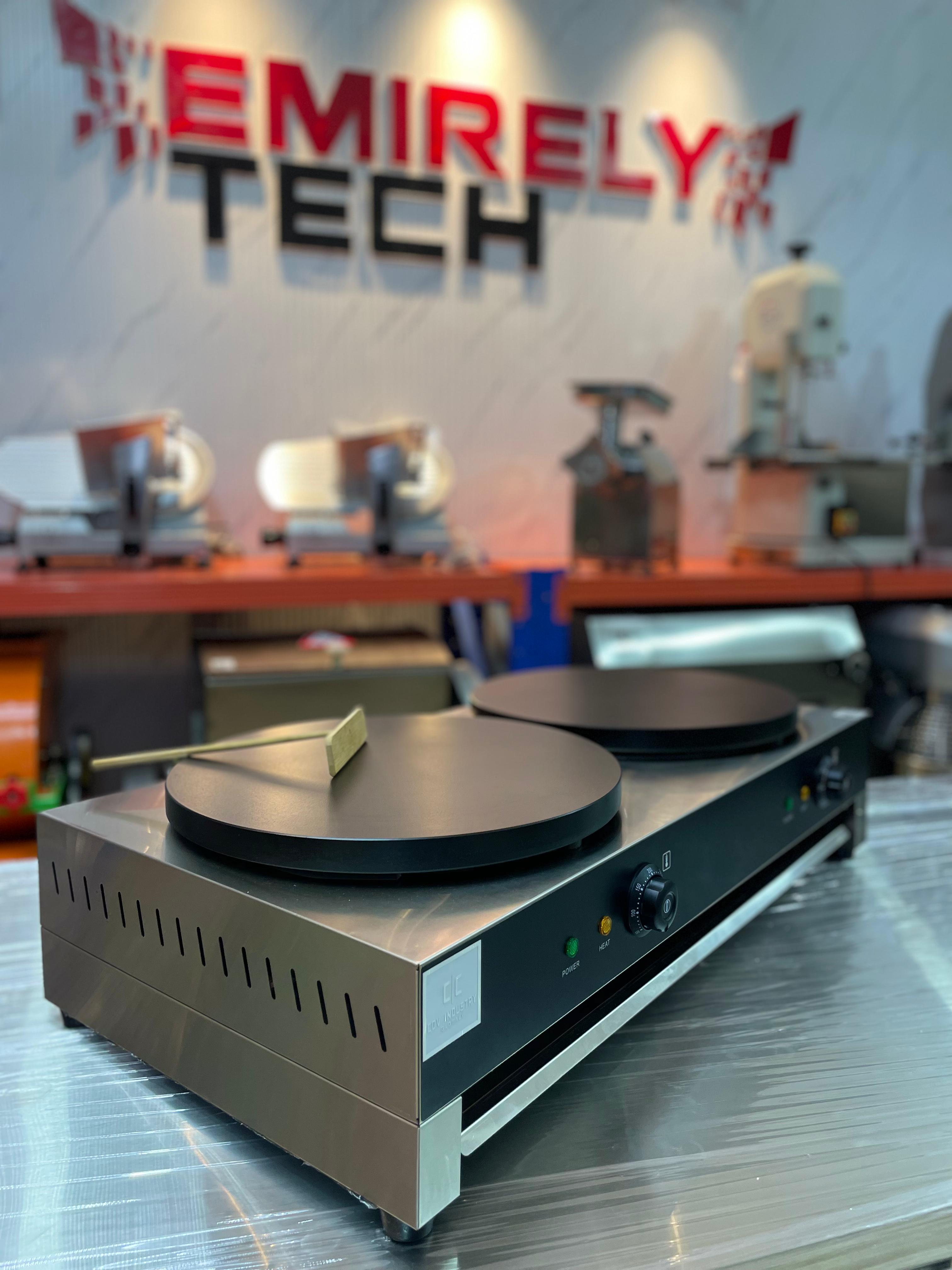 equipos profesionales - Crepera de doble parrilla para hacer crepe creps 6
